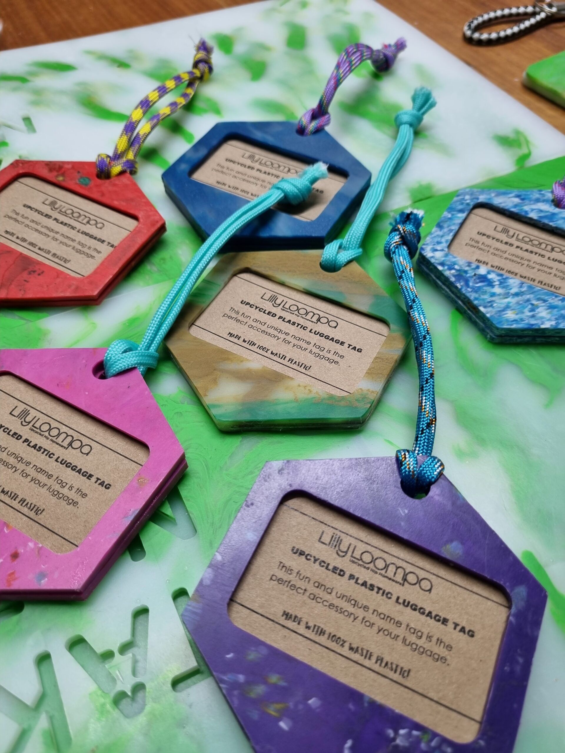 Upcycled Luggage tags